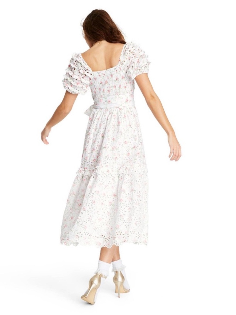 LoveShackFancy for Target Dress Clementine Ruffle Midi Eyelet
Dress Sz 12 - Picture 7 of 15